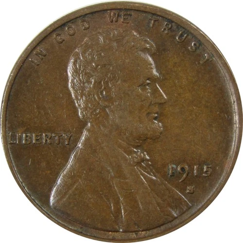 1915 S Lincoln Wheat Cent AU About Uncirculated Details SKU:I25703
