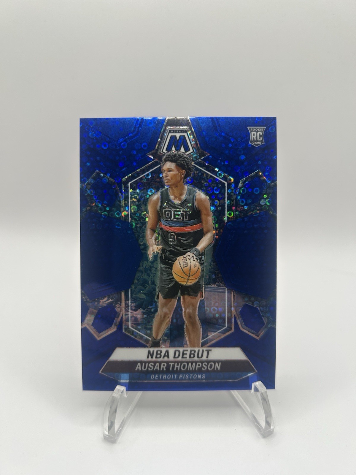 2023-24 Mosaic Ausar Thompson NBA Debut Blue Fast Break Prizm /85