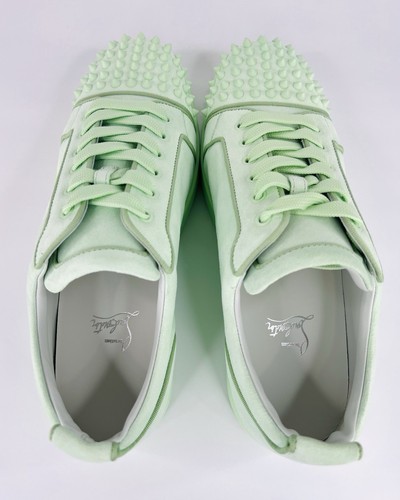 Christian Louboutin Louis Junior Spikes Orlato Suede Men Sneakers EU 44 - US 11 - Picture 9 of 12