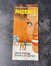 American Airlines Phoenix Arizona Holiday on Wings 1958 Brochure Vintage