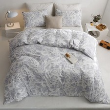 Vintage Flower Duvet Cover Set, 100 Cotton Floral Pattern Duvet Cover Queen ...