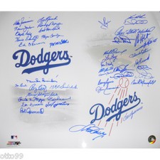 DUKE SNIDER DON ZIMMER SHUBA SHEFFIELD GARVEY +35 AUTOS BROOKLYN DODGERS PLAYERS