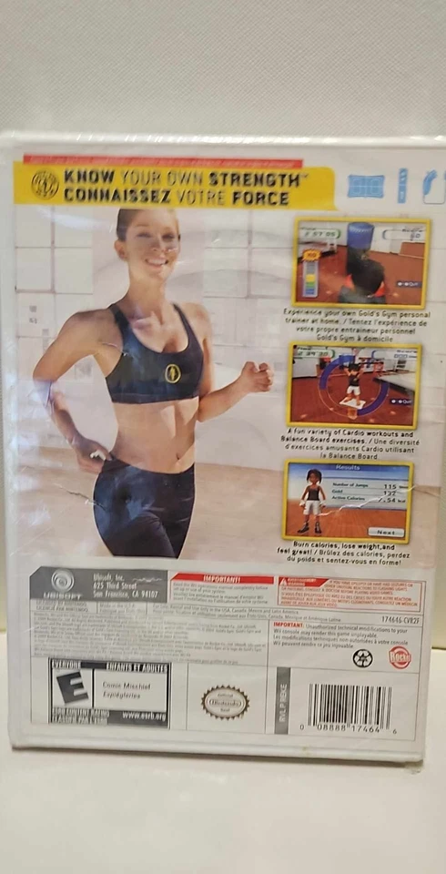 Gold's Gym Cardio Workout Nintendo Wii New Sealed - Image 2 of 3