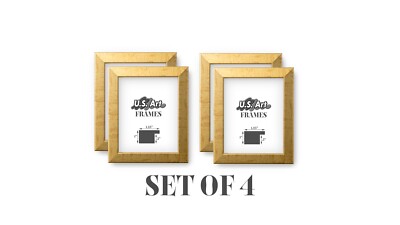 US Art 1.25'' Flat Antique Gold MDF Wall Decor Picture Poster Frames, SS1