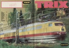catalog Minitrix 1971-72 N gauge 1:160 + meta...