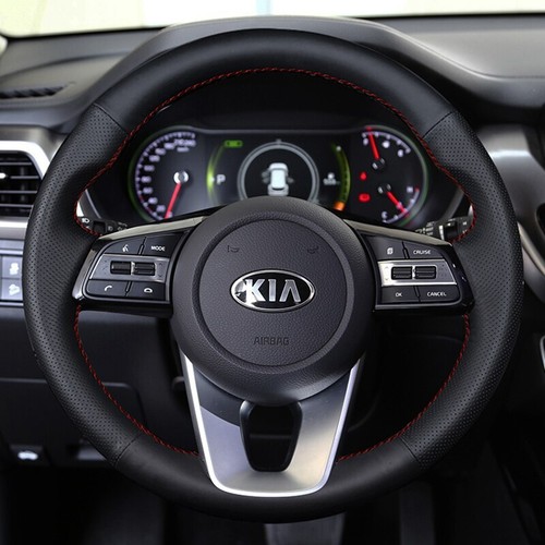 Cubierta de volante de auto personalizada hágalo usted mismo para Kia K5 Optima Forte Ceed Cee'd 2017-19 - Imagen 8 de 13