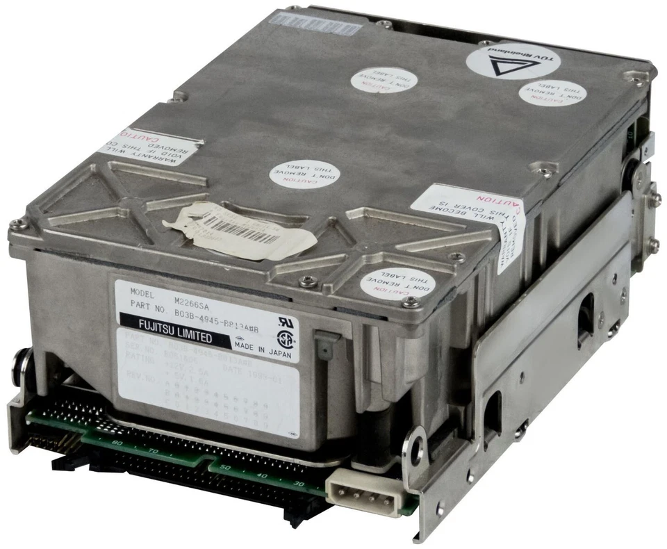Fujitsu M2266SA Hard Drive 1GB 3600 RPM 512KB Cache 50-Pin SCSI 3.5" - Image 2 of 2