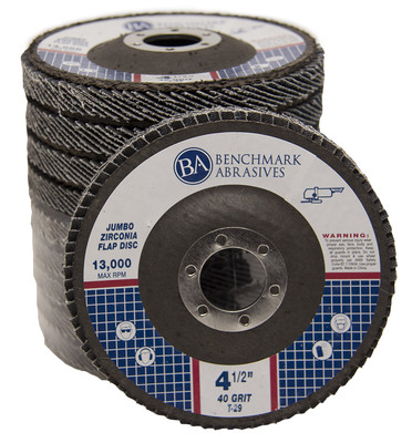5 Pack 4.5  x 7/8'' Jumbo 40 Grit Zirconia Flap Disc Grinding Wheels T29