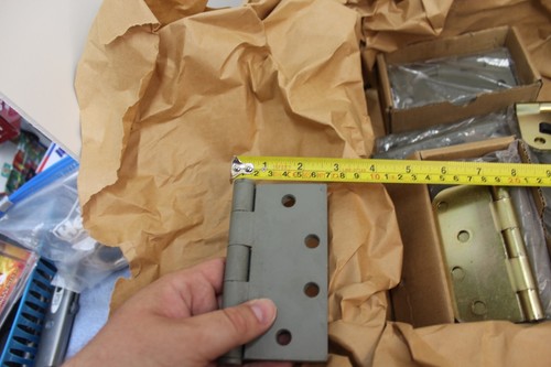 Lot Steel Door Hinge Satin Nickel & Gold plated - 2 sizes read below 23 pounds - Picture 5 of 8
