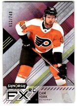 2021-22 UD Synergy FX Cam York Rookie /749 #FXR-CY Philadelphia Flyers