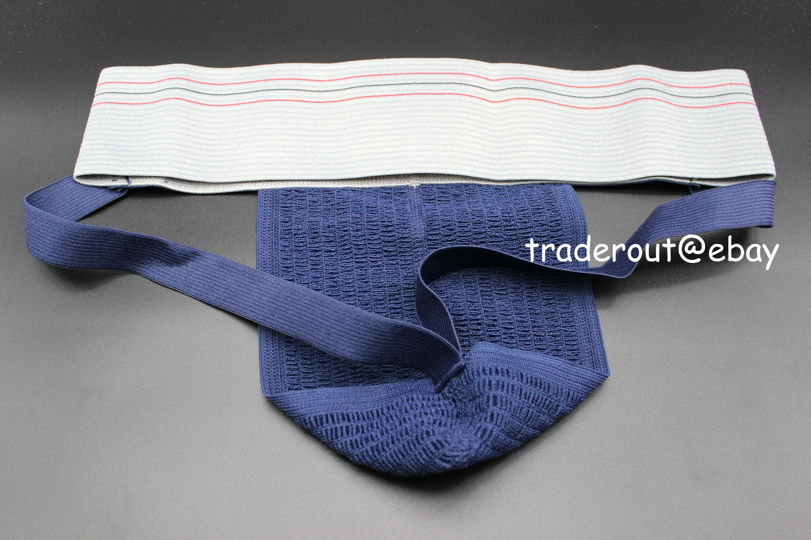 SafeTgard Men navy blue athletic supporter jock strap jockstraps size M