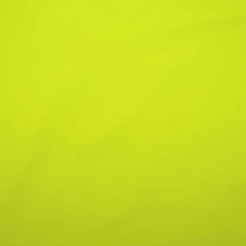 CRS FUR FABRICS Soft Shell 3-LAYER Waterproof Fabric Material PLAIN - NEON YELLOW