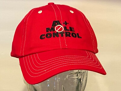 A+ Mole Control PCO LCO Vole Pest Grubs Talprid Joke Hunt Fish  Golf Hat Cap ~