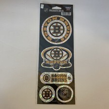 WinCraft Boston Bruins NHL Prismatic Decals- 5 Decals Brand New Sheet