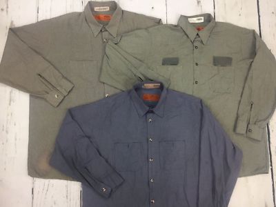 Long Sleeve Work Shirts 15 Pack Bulk Uniform Cotton Blend Durable Free Shipping