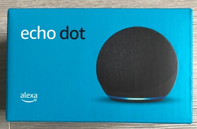 Ganz neuer Echo Dot (4. Generation)|Smart Lautsprecher mit Alexa|Anthrazit/Schwarz Geschenk