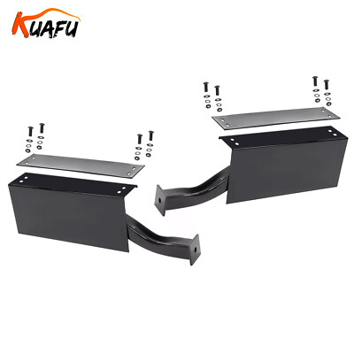 KUAFU Rear Half Fender Mounting Bracket Powder Coated Steel Black