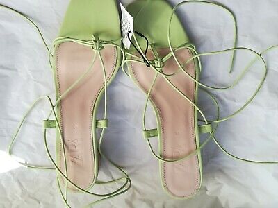 ZARA NEW S/S 2019 SEA GREEN LEATHER 
