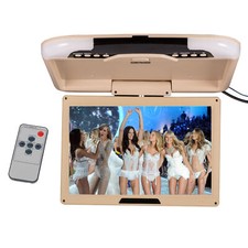 13inch Beige Car Monitor LCD TFT Overhead Flip Down Car Ceiling Screen Beige US