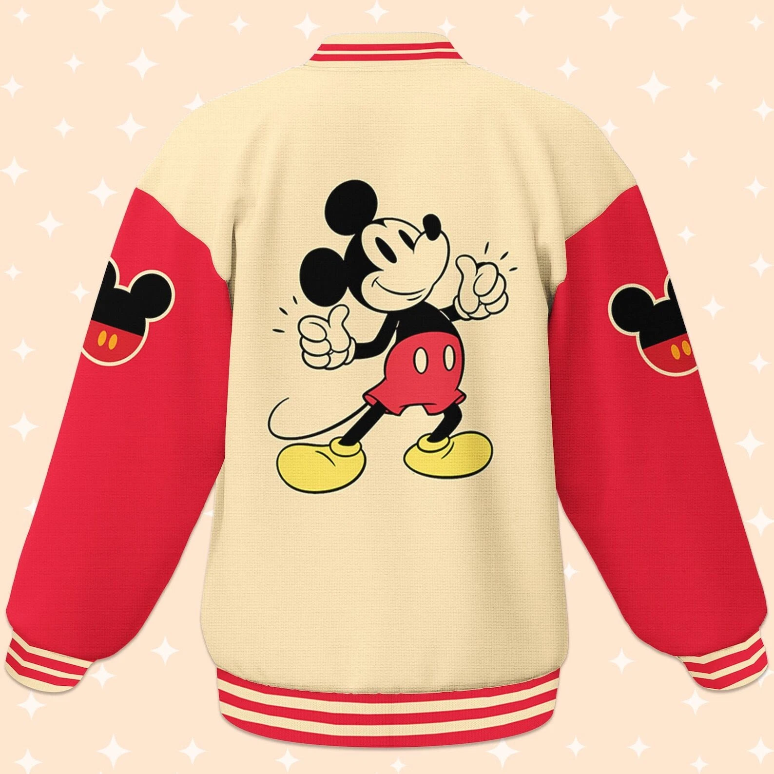 Personalize Jersey Mickey Like Happy Baseball Jacket, Matching Baseball Team