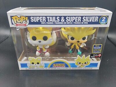 Sonic the Hedgehog - Super Tails & Super Silver 2 Pack - POP! Games action  figure 2-Pack