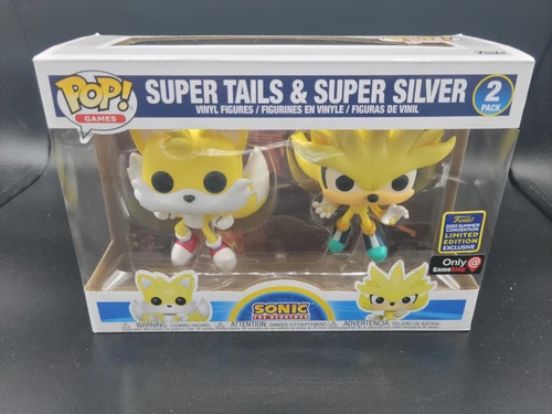 Funko Pop Games Super Tails & Super Silver Sonic The Hedgehog Exclusive 2 Pack