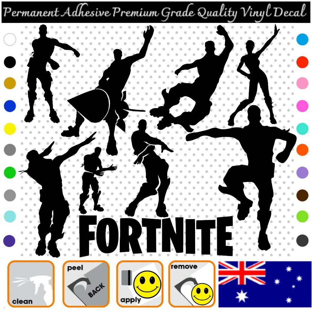 FORTNITE Dance Emotes Vinyl Decal Adhesive Sticker Car/Wall/Laptop/Window
