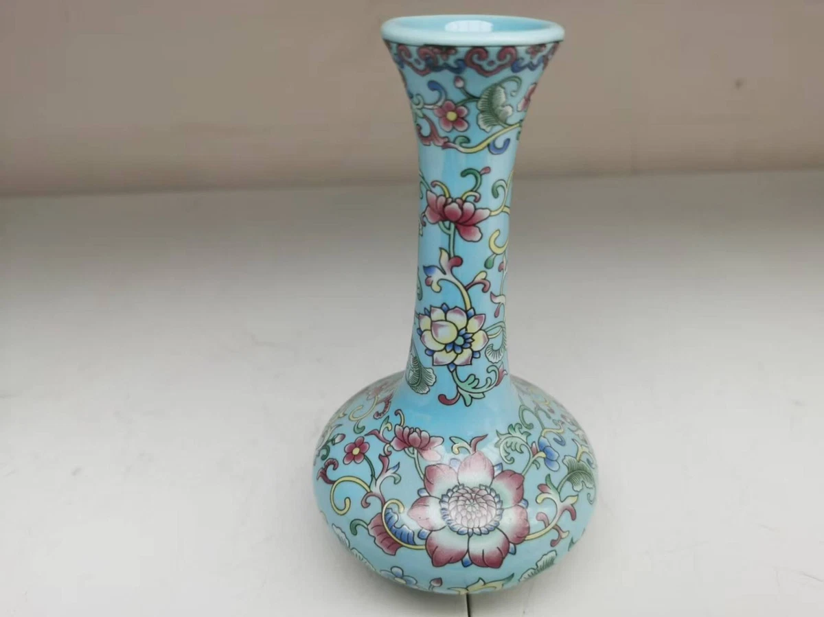 中国古い花瓶 景徳鎮の花瓶/中国/龍/花柄/骨董 | 骨董・アンティークのオンライン