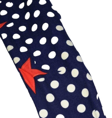 NWT LuLaRoe Kids' S/M AMERICANA July 4th UNISEX Polka Dot STAR Leggings UNICORN