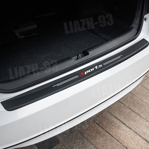 5x Carbon Fiber Sport Style Car Door Scuff Sill Cover Panel Step Trunk Protector - Picture 12 of 21