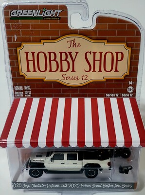 Greenlight 1/64 2020 Jeep Gladiator Rubicon & 2020 Indian Scout Bobber Icon...