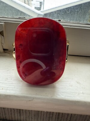 New, Barse Cuff Bracelet, Genuine Fushia  Agate