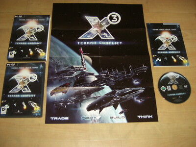 X3 TERRAN CONFLICT PC DVD Rom Weltraumsimulation - SCHNELLER VERSAND