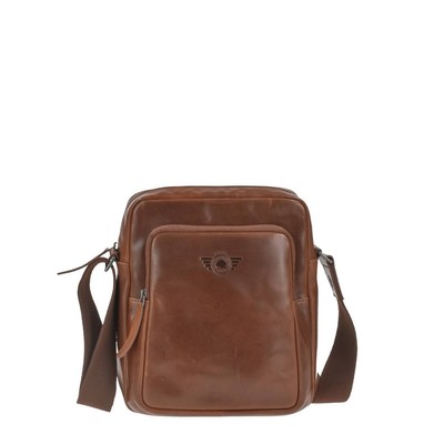 Umhängetasche Leder 20x24cm ''Waxy Vintage'' Damen Herren Greenburry