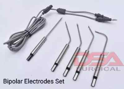 ENT Bipolar Electrodes Set Electro Surgical instruments High Quality