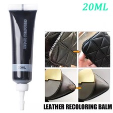 Black Advanced Leather Repair Kit Filler Vinyl DIY Car Seat Patch Sofa Rip 20ml