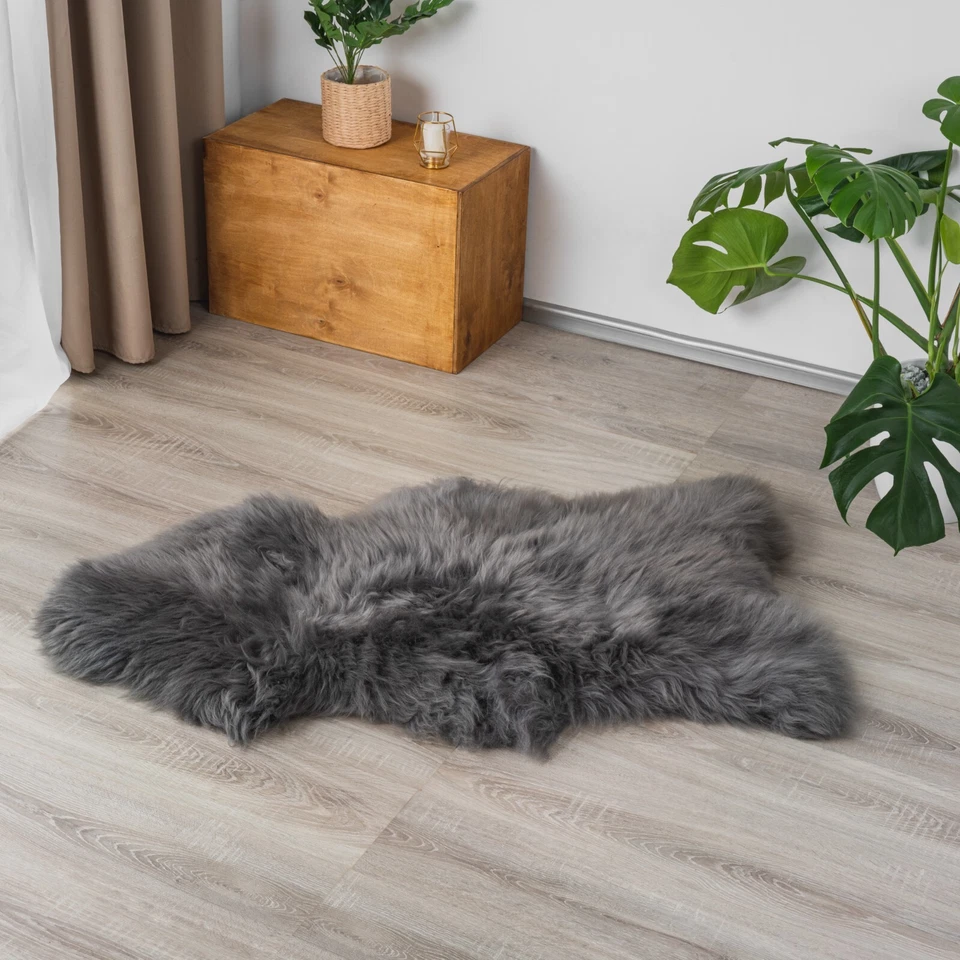 Schaffell Echt XXL, Echtes Lammfell, Ökologisch gegerbt, Hohe Qualität Naturfell - Bild 4 von 4