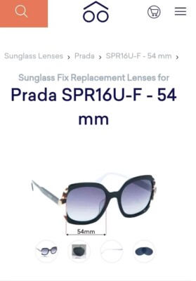 Prada SPR 16U Sunglasses-Unique! | eBay