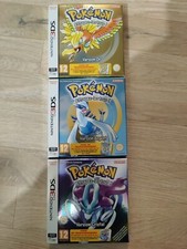 Lot Pokémon Or Argent Crystal 3ds 2ds Neuf=Code Non Utilisé Boîte Très Bon État 