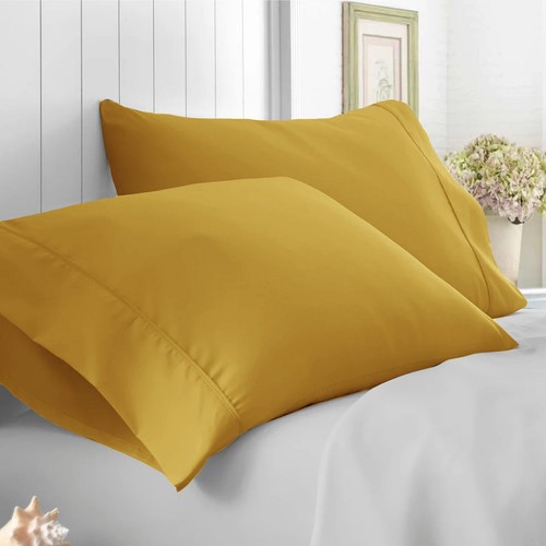 Pillow Case Standard Ultra Soft Pillow Cover Set of 2 Queen Size Pillowcases - Picture 15 of 22