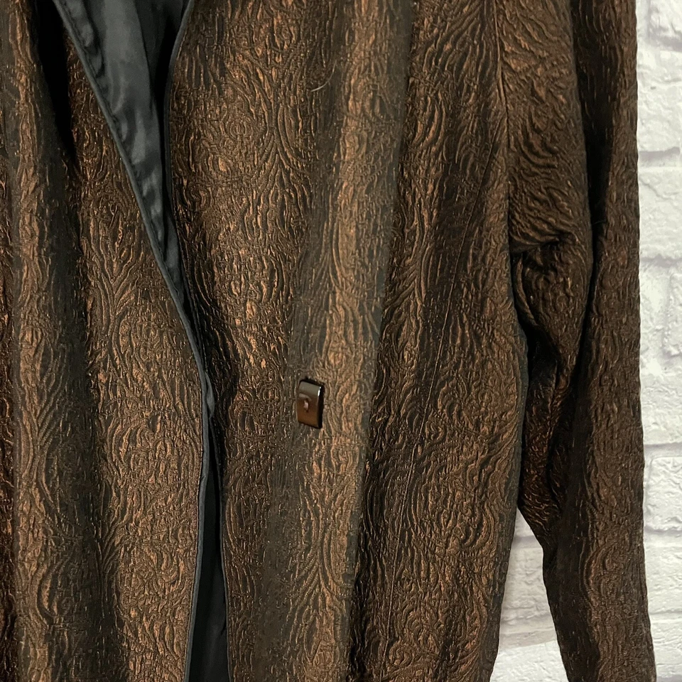 Abrigo de lluvia MYCRA PAC ONE Burnt Orangs reversible texturizado envolvente trinchera 1 S/M Foto 3 de 4