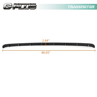 Fits 07-13 GMC Sierra 1500 Front Hood Guards Molding Gloss Black | eBay