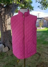 NWT Crewcuts Everyday Girl's Pink Quilted Front Zip Vest w/Pockets 16