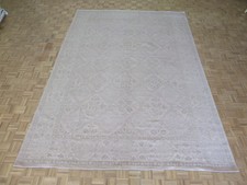 9'5 X 13'3 Hand Knotted Beige Peshawar Oushak Oriental Rug G5605