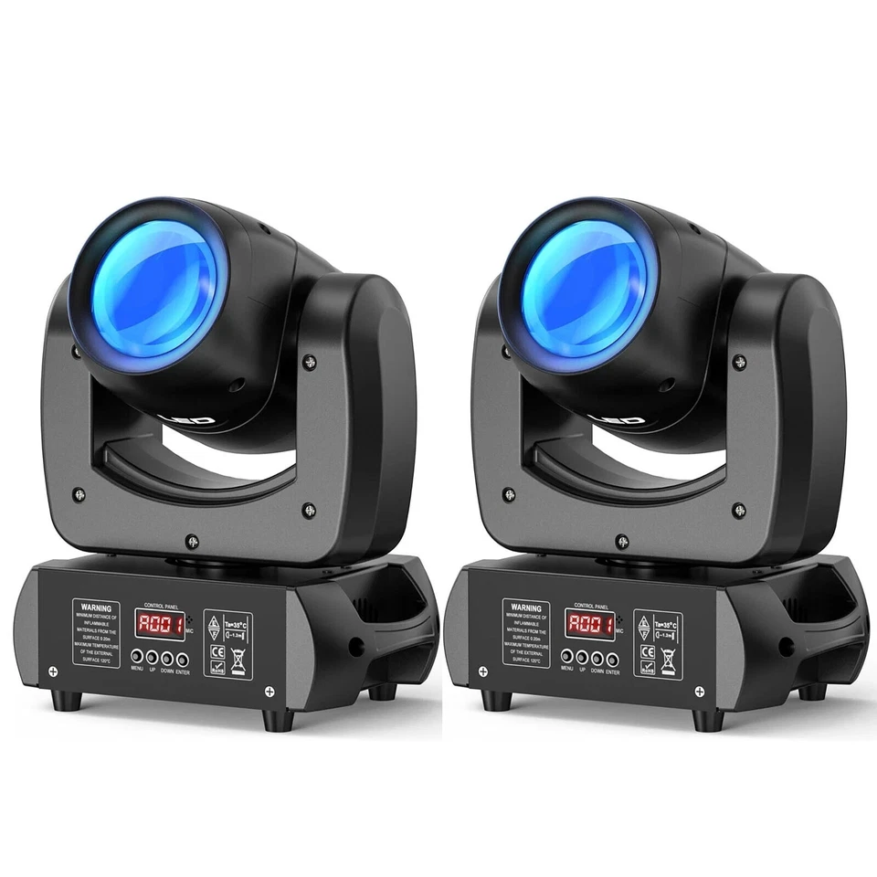 U`KING 2x 200W LED Beam Moving Head Light 18 Prisma Gobo luce di scena DMX dj spot