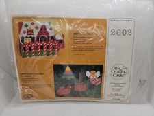 The Creative Circle Candy cane lane Plastic Canvas Cross Stitch Kit