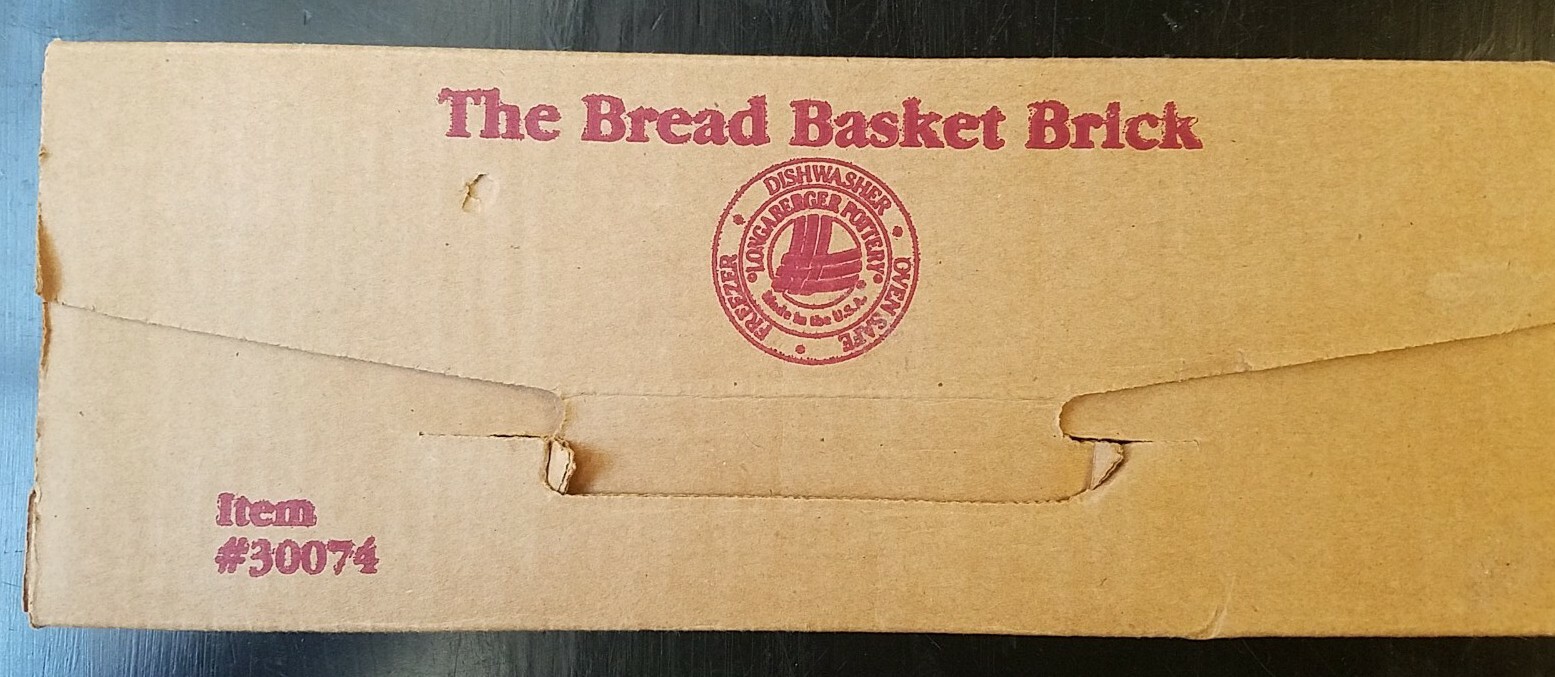 Longaberger Bread Basket Brick 30074 in Box eBay