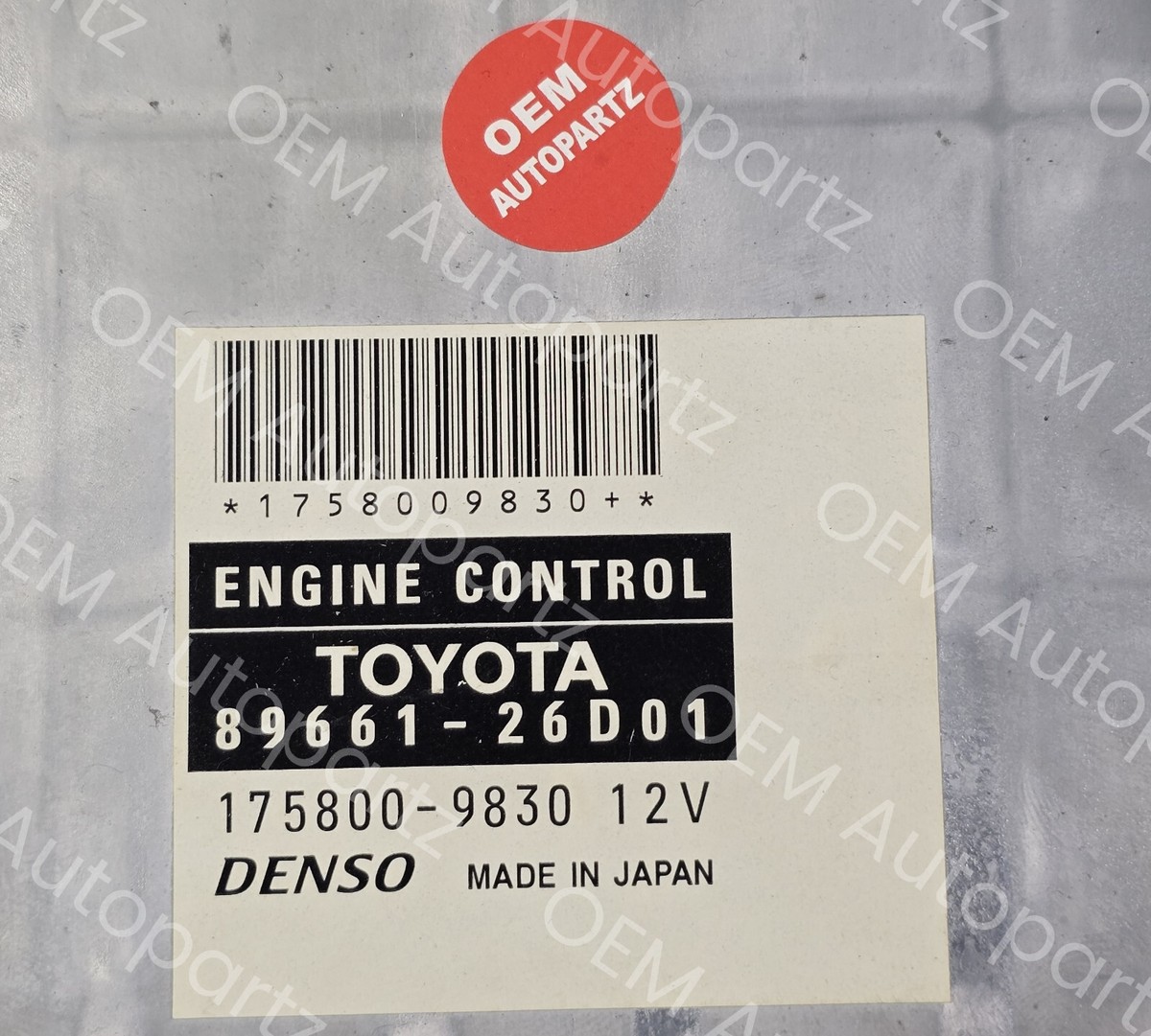 TOYOTA HIACE 89661-26D01 Engine computer ECU Oem Jdm Used | eBay