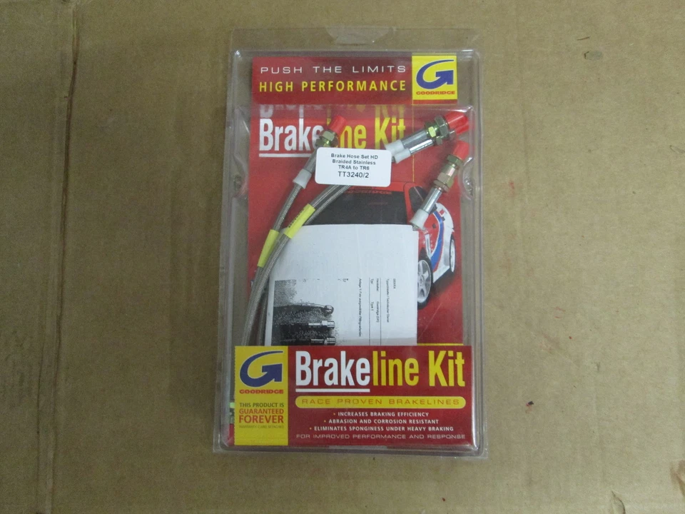 Комплект шлангов тормозных магистралей Goodridge из нержавеющей стали плетеные Triumph TR6 TR4A - Изображение 2 из 3