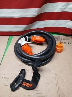 VEVOR 15 ft Extension 50 Amp, Heavy Duty STW Power Cord 14-50R Female NEMA